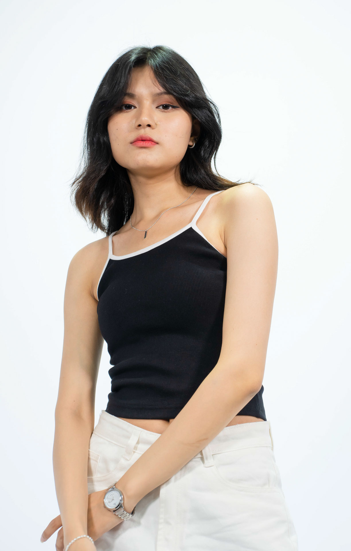 Jade Black Tank Top